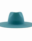 Rancher | Womens Turquoise Wide Brim Felt Fedora Hat