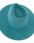 Rancher | Womens Turquoise Wide Brim Felt Fedora Hat