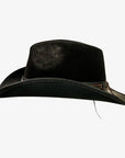 Reckless | Mens Genuine Leather and Wool Felt Western Cowboy Hat