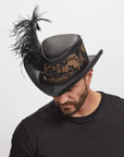 Reversible Ren | Mens Leather Festival Hat