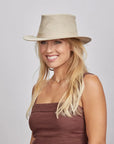 Rogan | Womens Khaki Crushable Hemp Sun Hat