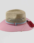 Roxy Pink Sun Straw Hat Side View