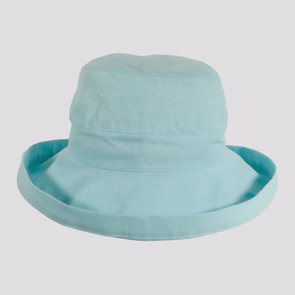 Sausalito | Womens Cotton Sun Bucket Hat with Upturn Brim