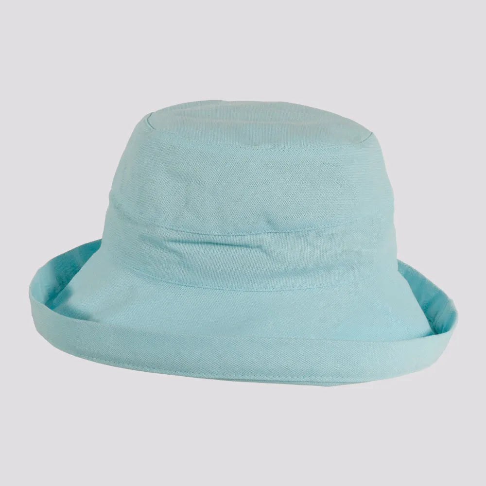 Sausalito | Womens Cotton Sun Bucket Hat with Upturn Brim