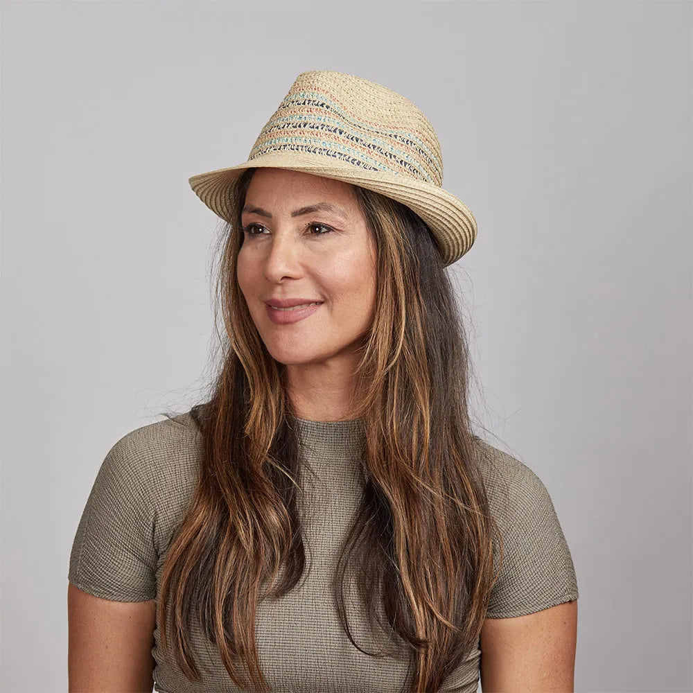 Seacliff | Womens Natural Braided Fedora Straw Hat – American Hat