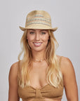 Seacliff | Womens Braided Fedora Straw Hat