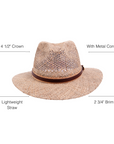 Seagrass Cubana Womens Sun Hat Infographics