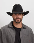 sequoia black men felt cowboy hat