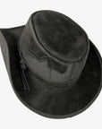 Stampede | Mens Cowhide Leather Cowboy Hat with Mesh Sides