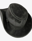 Stampede | Mens Cowhide Leather Cowboy Hat with Mesh Sides