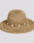 Starling | Womens Crocheted Seagrass Sun Hat with Cowrie Shell Band