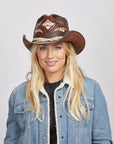 Storm | Womens Leather and Rattlesnake Cowgirl Hat