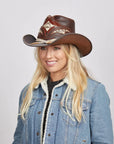 Storm | Womens Leather and Rattlesnake Cowgirl Hat