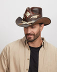 Storm | Mens Leather and Rattlesnake Cowboy Hat
