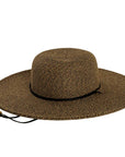 Trevi Coffee Straw Sun Hat Full View