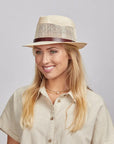 Tuscany | Womens Fedora Straw Trilby Hat