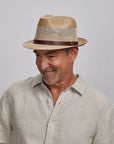 Tuscany | Mens Fedora Firm Straw Trilby Hat