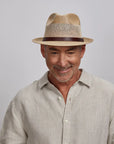 Tuscany | Mens Fedora Firm Straw Trilby Hat