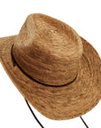 Tycoon Cowboy Straw Hat Top Angled View