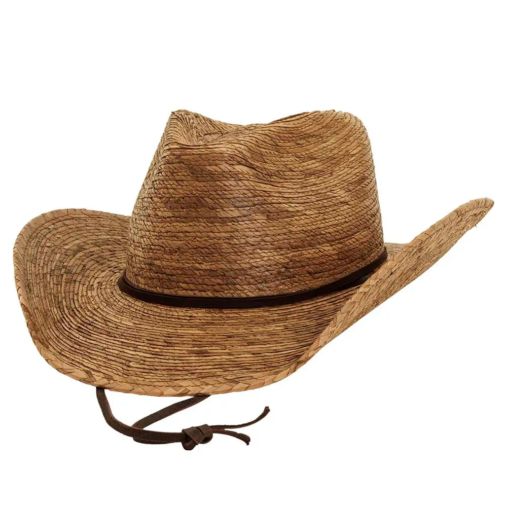 Tycoon Cowboy Straw Hat Side Angled View