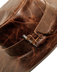 unforgiven brown leather outback closer view