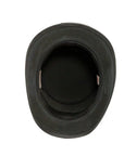 vector black suede bottom view