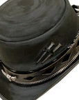 vector black suede angled right view