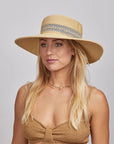 Victoria | Womens Wide Brim Straw Sun Hat