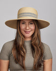 Victoria | Womens Wide Brim Straw Sun Hat