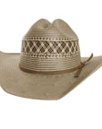 Waco Mens Straw Cowboy Hat Angled View