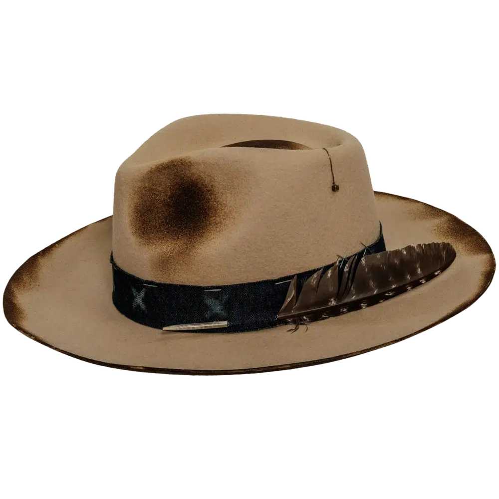 wanderer cream cowboy hat side view