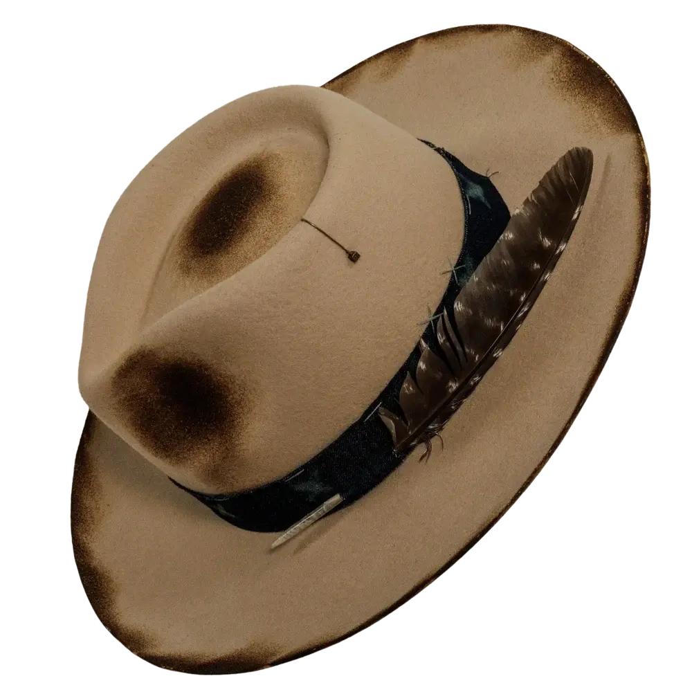 wanderer cream cowboy hat angled right view