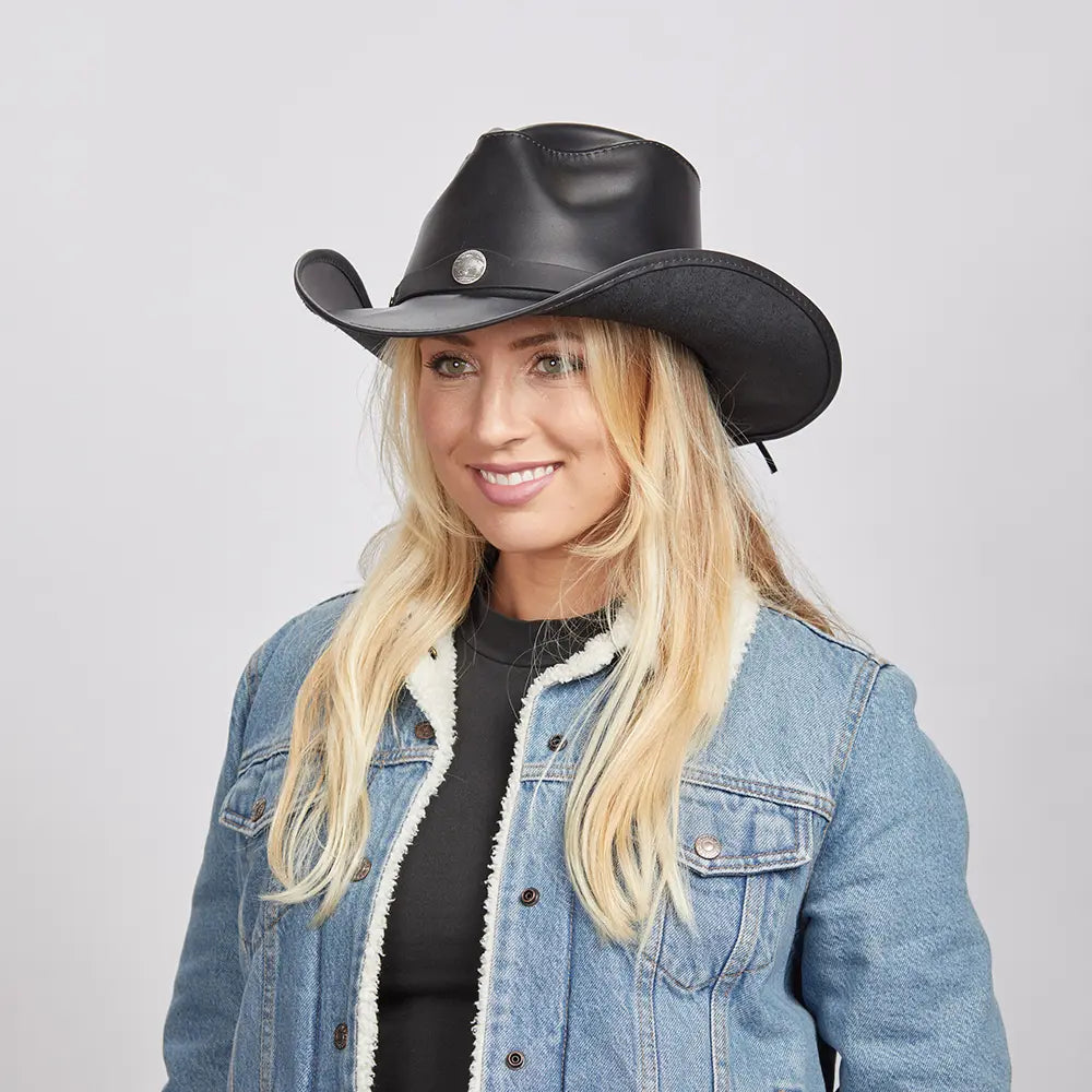 Western | Womens American Leather Cowgirl Hat