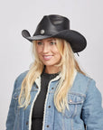 Western | Womens American Leather Cowgirl Hat