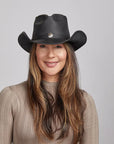 Western | Womens American Leather Cowgirl Hat