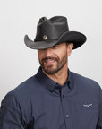 Western | Mens American Leather Cowboy Hat