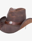 Western | Mens American Leather Cowboy Hat