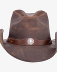 Western | Mens American Leather Cowboy Hat