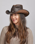 Western | Womens American Leather Cowgirl Hat