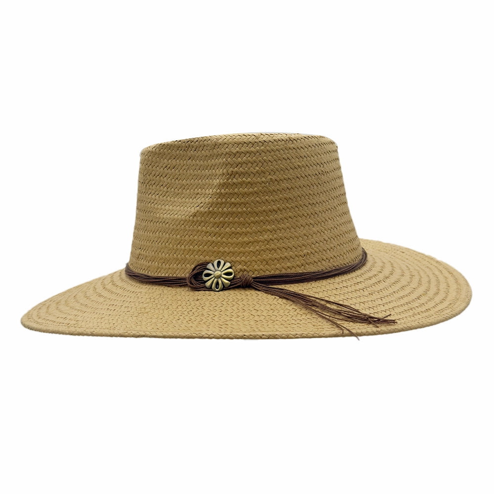 Zanzibar | Womens Tan Straw Panama Safari Sun Hat – American Hat
