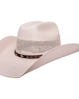Austin Cream Straw Cowboy Hat by American Hat Makers angled left view