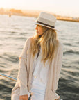 Milan | Womens Firm Straw Fedora Hat