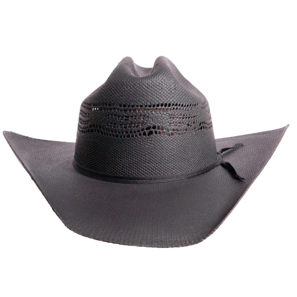A front view of women bozeman black cowboy hat