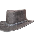 Crusher | Womens Leather Crushable Outback Hat