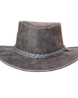 Crusher | Womens Leather Crushable Outback Hat