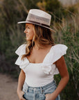 Milan | Womens Firm Straw Fedora Hat