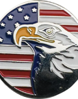 flag eagle magnetic hat pin