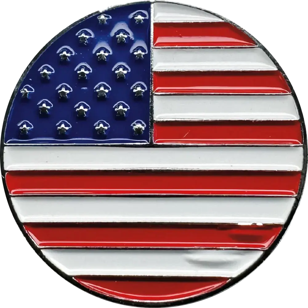 flag magnetic hat pin