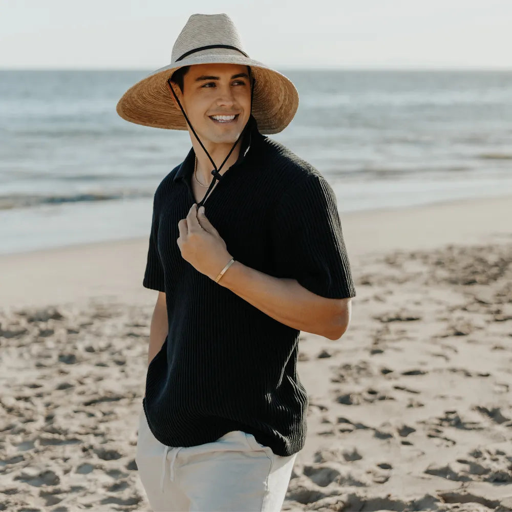 Marlin | Mens Wide Brim Straw Sun Hat – American Hat Makers display picture 1