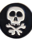 Skull Cross Bones Magnetic Hat Pin